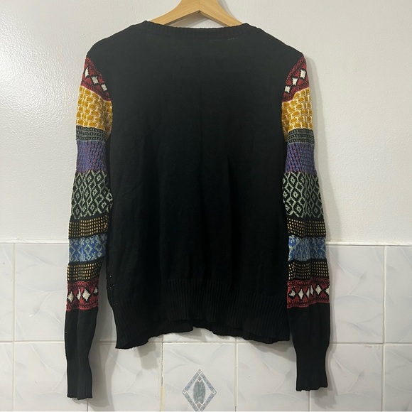 Sundance M Button Down Geometric Cardigan Sweater Whimsigoth Boho Cottagecore - Picture 6 of 9